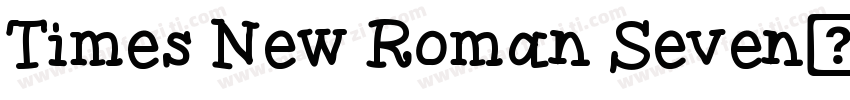 Times New Roman Seven字体转换